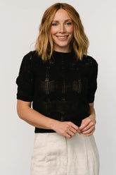 Josella Knit Top | Black